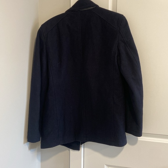 London Fog Navy Blue Pea Coat - Picture 4 of 8